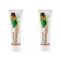Eurofresh Whitening Aloe Vera ve Misvak Özlü Beyazlatıcı Diş Macunu 112 G x 2 + Diş Fırçası 2'li