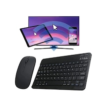 Tüm Cihazlara Uyumlu Akıllı Taşınabilir Şarj Edilebilir Kablosuz Bluetooth Klavye Ve Mouse Seti-989