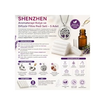 Shenzhen Aromaterapi Kolye Ve Difüzör Filtre Pedi Seti 5 Adet Renkli Keçe Yedek Filtre Uçucu Esansiyel Yağlar İçin Uyumlu, Yeniden Değiştirilebilir 10 Cm X 0.5 Cm Beyaz