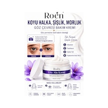 Roen Göz Altı Morluk Kremi Kafein %5 Hyaluronic Acid %0,2 Koyu Halka Şişlik ve Bakım Kremi 50 ML