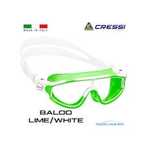 Parumarin Cressi Baloo 2-7 Yaş Lime / White Deniz Gözlüğü