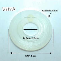 VitrA Gömme Rezervuar İç Takım Boşaltma Grubu Contası 2.2x6.1 Cm Beyaz