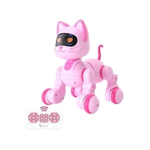 Oyuncak 30 Fonksiyonlu Uzaktan Kumandalı Şarjlı Sesli Işıklı Dokunma Algılama Programlama Robot Kedi Ve Köpek Kedi