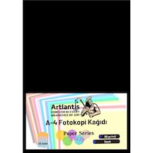 Siyah Renkli A-4 Fotokopi Kağıdı 25 li 1 Paket Artlantis Fotokopi Renkli A4 Kağıdı