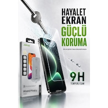 Temperli Cam Hayalet Ekran Koruyucu Tam Kaplayan Kolay Uygulama Aparatlı Seti Kiti Kırılmaz - 14 Pro