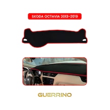 Skoda Octavia 2013-2019 Torpido Koruma Halısı Kırmızı Kenar