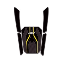 Redline Grafik Honda Adv 350 2023-2025 Uyumlu Sarı Siyah Tank Pad