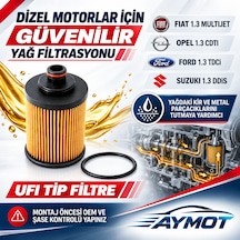 Bosch Fiat Opel Ford Suzuki 1.3 Dizel Ufı Tip Yağ Filtresi