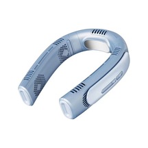 Taşınabilir Klima Boyun Fanı Yarı Iletken Soğutma Bladeless Fan, Şarj Edilebilir Asılı Kişisel Fan Mavi 45ıneo Renkli