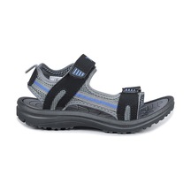 Jump 30068 Siyah - Mavi Erkek Çocuk Cırtlı Günlük Sandalet 001