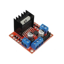 L298N Çift Motor Sürücü Kartı - Voltaj Regülatörlü
