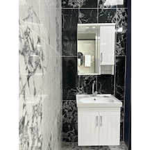 Denko Lotus Serisi 60 Cm Mdf Banyo Dolabı Beyaz