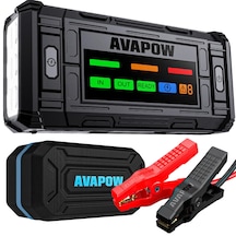 Tj18 Titan Seri 12000mah 2000a Bitmiş Aküyü Çalıştıran Jump Starter Taşınabilir Akü Takviye Cihazı