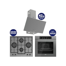 Chef Edition Turbolu Gri 3'lü  QBL62CPR-LN388-D088SA Ankastre Set