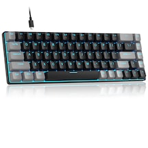 Magegee Mk-box 68 Tuş Kablolu Mekanik Red Switch Türkçe Q Gri-siyah Gaming Klavye