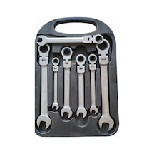 Mafsallı Cırcır Anahtar Takımı 7 Pc