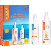 Dermoskin Aile Boyu Güneş Koruyucu Sprey Spf50 200 ML + After Sun 100 ML Dermoskin Aile Boyu Güneş Koruyucu Sprey Spf50 200 ML + After Sun 100 ML