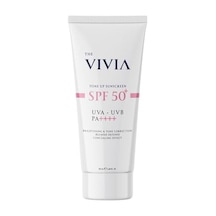 The Vivia Ton Eşitleyici Ve Aydınlatıcı, Leke Karşıtı, Yüksek Koruyucu Spf50+ Pembe Renkli Güneş Kremi, 50 Ml