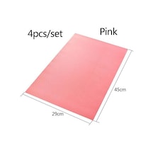 Pembe 4 Adet Buzdolabı Pedi Antibakteriyel Zehirli Küf Nem Pedi Su Geçirmez Buzdolabı Paspasları Pembe