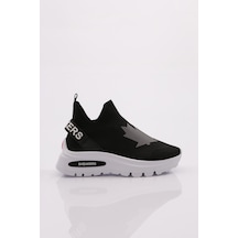Dgn 070 Kadin Yazili Sneaker 070-2252-R1534 Siyah