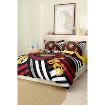Marka Nevresim Takımı Çift Kişilik Pamuklu Saten Kumaş 6 Parça 3d Dijital Baskı Duvet Cover Set Model No:99 Renkli