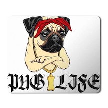 Pug Life Bread Puppy Toy Dog Portable Mouse Pad Mousepad