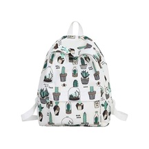 Lebıhmurah Wbp2113 Üniversite Rüzgar Sevimli Kaktüs Sırt Çantası Küçük Taze Öğrenci Sırt Çantası Moda Karikatür Baskı Sırt Çantası Çok Renkli