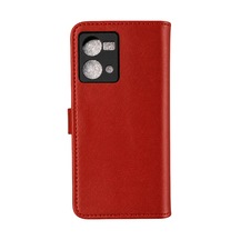 Oppo Reno 7 Trend S Plus Kapaklı Telefon Kılıf - Kırmızı