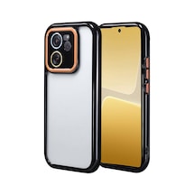 Zore Xiaomi Mi 13t Pro Kılıf Kamera Korumalı Renkli Kenar Ve Çerçeve Tasarımlı Ogaa Vitamin Kapak-siyah
