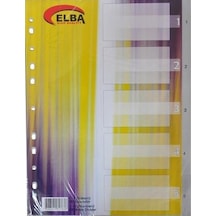 Bafix A4 Seperatör Ayraç 1-5 Rakamlı Plastik