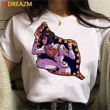 Noıssey Kırmızı Etiket Gala Jojo Tuhaf Macera T Shirt Üst Tees Mod102 16797 Beyaz