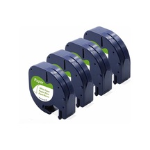 Puun Dymo Letratag Muadil Bant 59421 721510 Beyaz Kağıt Etikete Siyah 12mm X 4 Mt 4 Adet Diğer