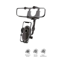 Torima Jx-034 Siyah 360 Derece Dönebilen Güçlü Telefon Tutucu