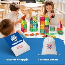 Circle Toys Magnetic Tiles Manyetik Yapı Blokları 36 Parça 3d Steam Eğitici Çocuk Oyuncağı Ve Inşa Seti