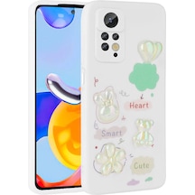 Mobilefix Redmi Note 12 Pro 4g Kılıf Kabartma Figürlü Parlak Toys Silikon Kapak - Beya Beyaz