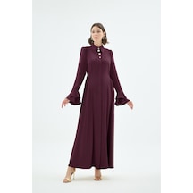 Senna 30012 Alune Elbise Mürdüm Mürdüm