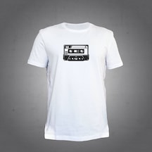 Herşey Nota Kaset Beyaz T-shirt Unisex 001