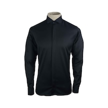 Cengiz İnler Gizli Düğme Ata Yaka Slimfit Damatlık 001