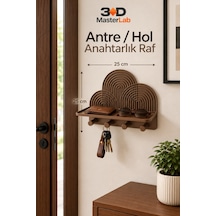 Dekoratif Duvar Organizer Raf Modern Antre Askılığı