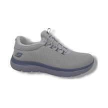 Zerhan 4344 Unisex Gri Çorap Model File Hafif Taban Loafer Spor Ayakkabı Gri