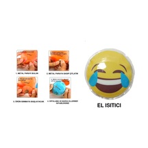 Sia Gülen Emoji Şekilli El Isıtıcı Sıcak Su Torbası Pvc 9 CM