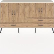 Arges Konsol 5 Raflı 3 Çekmeceli 4 Kapaklı 176x30x99 Aytaşı-çam Aytaşı-çam