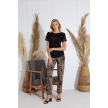 Sevim Kadın Kısa Kol Siyah Pijama Takım C6t0n551 001