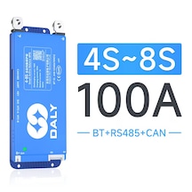 Daly 4-8s 100a Smart Bms Aktif Balanslı Bt + Rs485 + Can