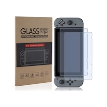 Ekran Koruyucu 2 Paket Nintendo Switch İle Çalışır - Şalter İçin Temperli Cam Ekran Koruyucu Kapak Aksesuarı, 9h Sertlik, Çizilmez, Premium Berraklık, Kabarcıksız Kurulum