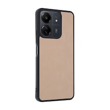 Newface - 565 - Xiaomi Redmi 13c Kılıf Aras Deri Kapak - Matxzngz - - Pudra
