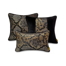 Tıny Kırlent Kılıfı Seti Hardal - Siyah