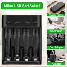 Greentech Pil Şarj Cihazı Dört Yuvalı - 1.2v Ni-mh/ni-cd Aa/aaa/gt-bc07