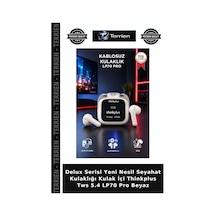 Delux Serisi Yeni Nesil Seyahat Kulaklığı Kulak İçi Thinkplus Tws 5.4 Lp70 Pro Beyaz