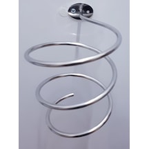 Fön Askı Aparatı Paslanmaz Mat Krom